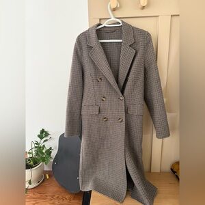 & other stories midi wool brown jacket